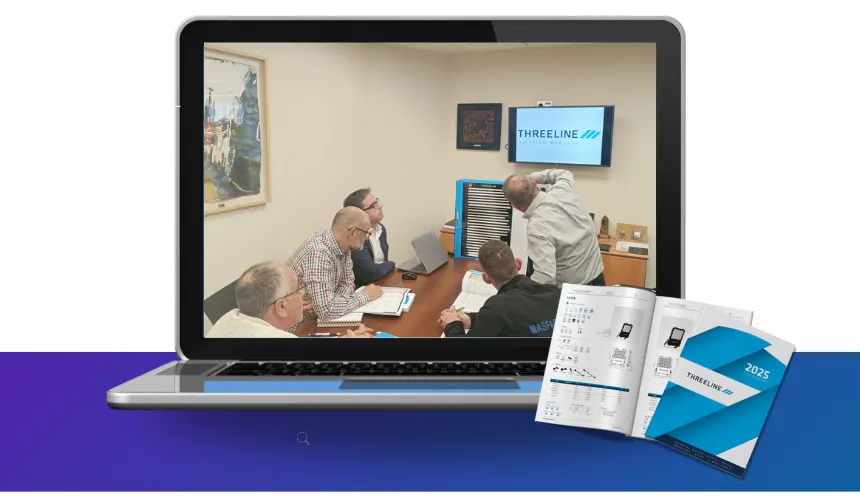 Formación del equipo de Masfarné sobre el catálogo 2025 de Threeline Group
