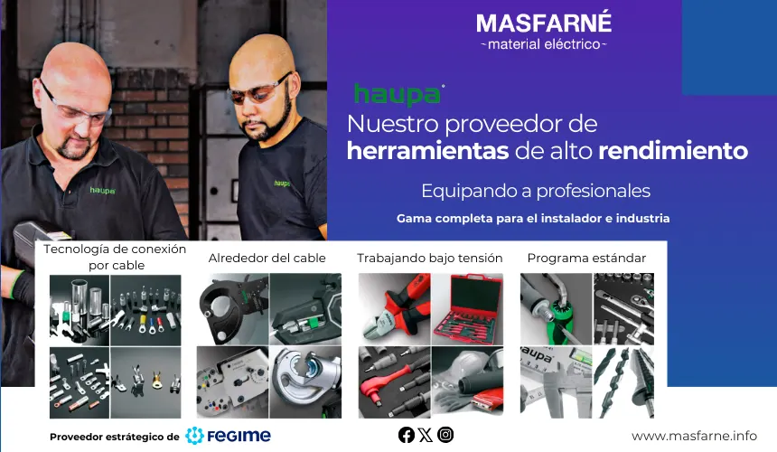 Herramientas profesionales Haupa para instalaciones eléctricas