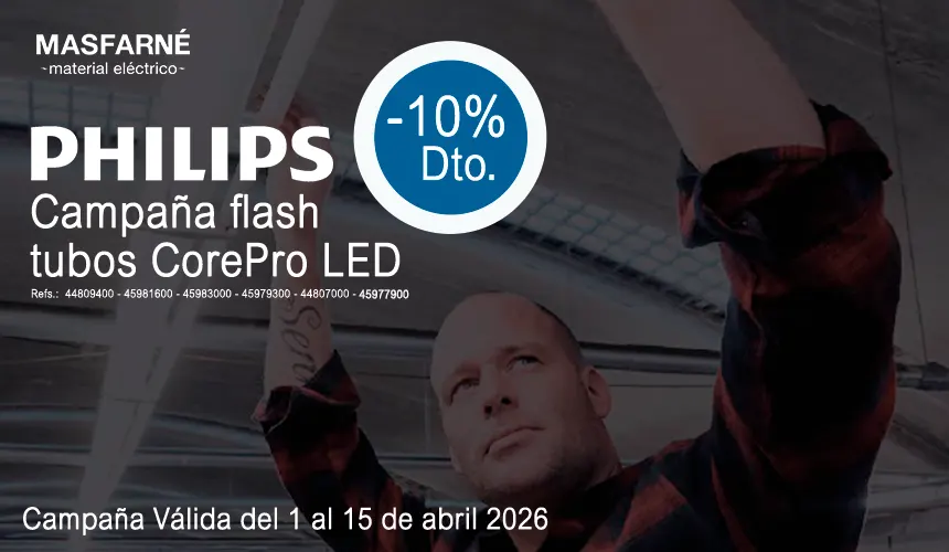 Promoción Philips CorePro LED 10% descuento iluminación profesional