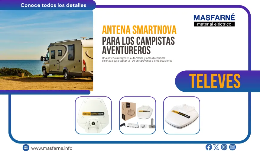 Antena Televes SmartNova para caravanas y embarcaciones