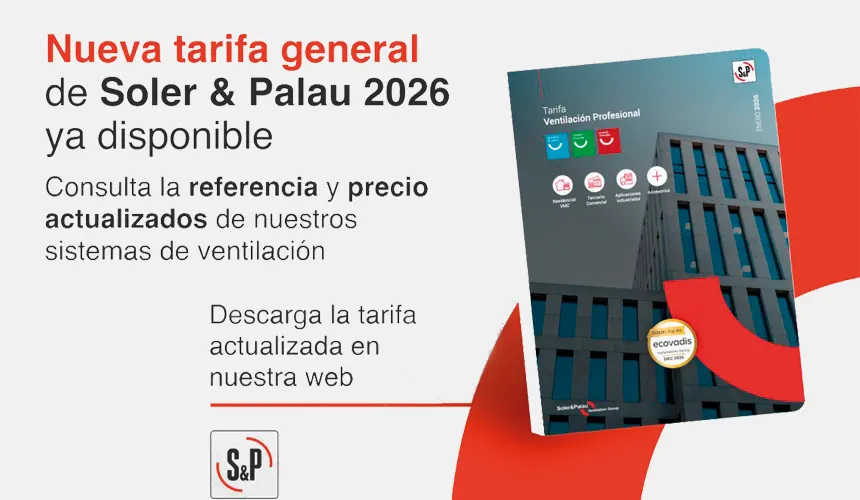 Tarifa General S&amp;P 2026 (Ventilación Profesional)